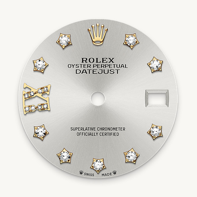 Silver dial