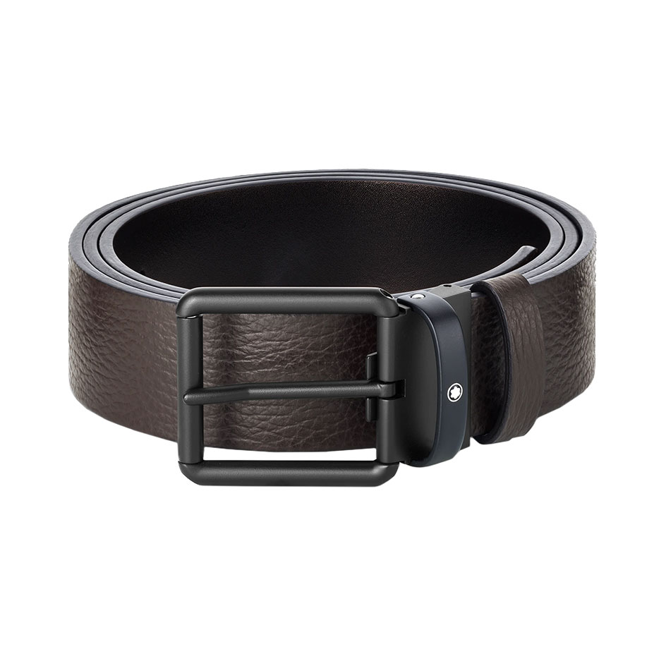 Brown/Black 35 mm Reversible Leather Belt
