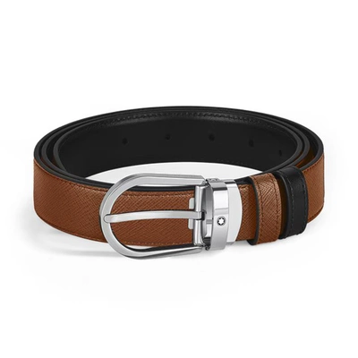 Horseshoe 30 mm Reversible Belt in Sartorial Leather