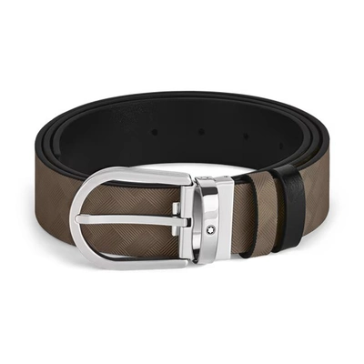 Horseshoe 35 mm Reversible Belt in Extreme Leather