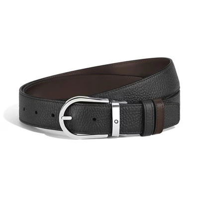 Horseshoe 35 mm Reversible Belt in Grain Leather