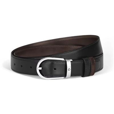 Horseshoe 30 mm Reversible Belt in Meisterstück Leather