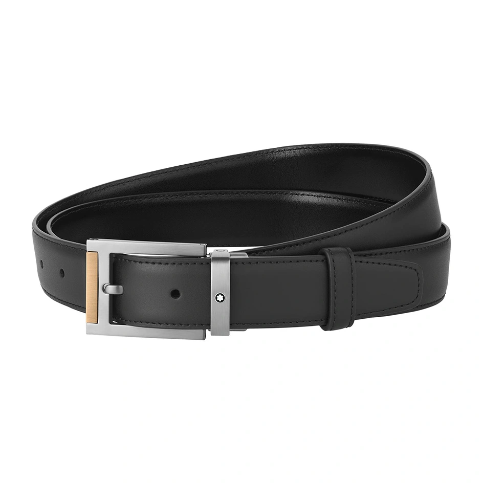 Black 30 mm Leather Belt