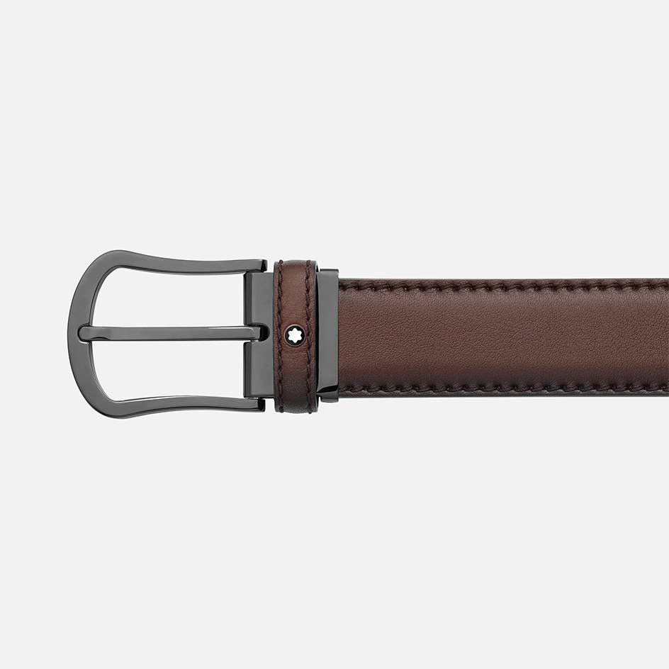 Brown 35 mm Leather Belt