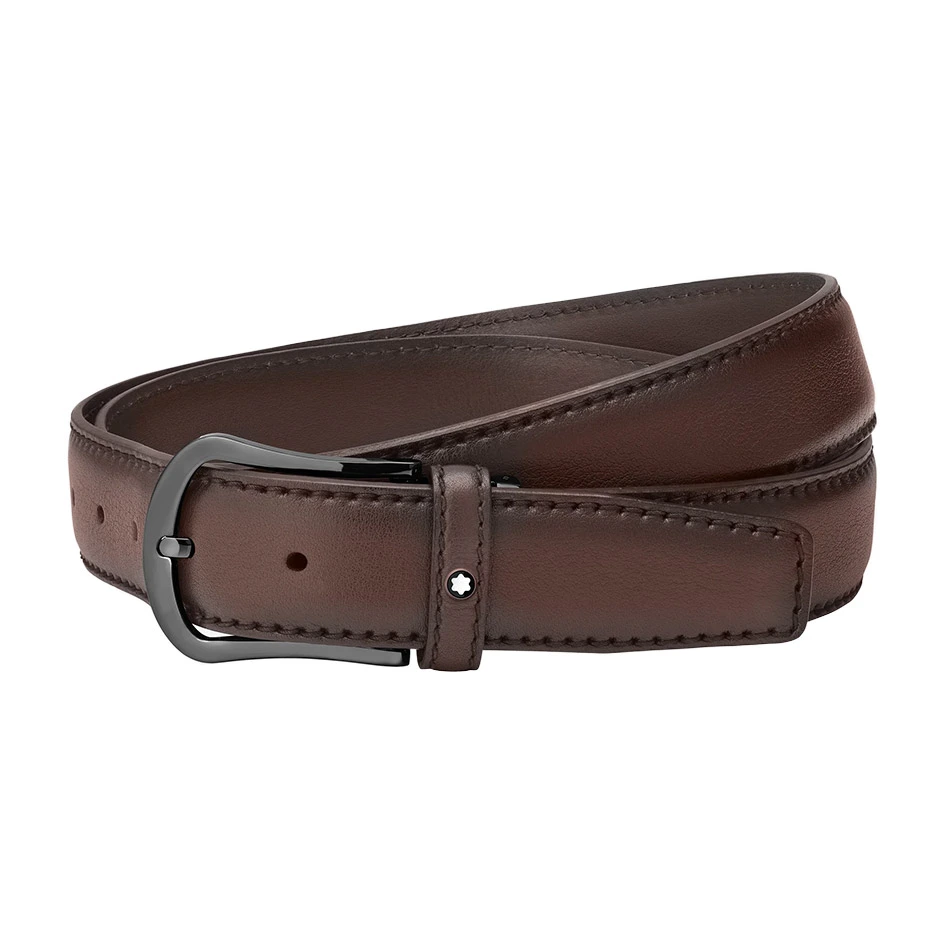 Brown 35 mm Leather Belt
