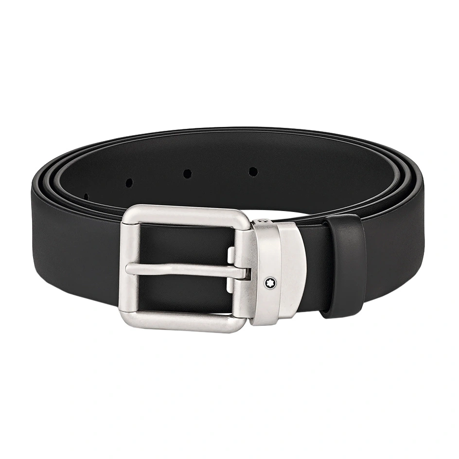 Black 30 mm Leather Belt