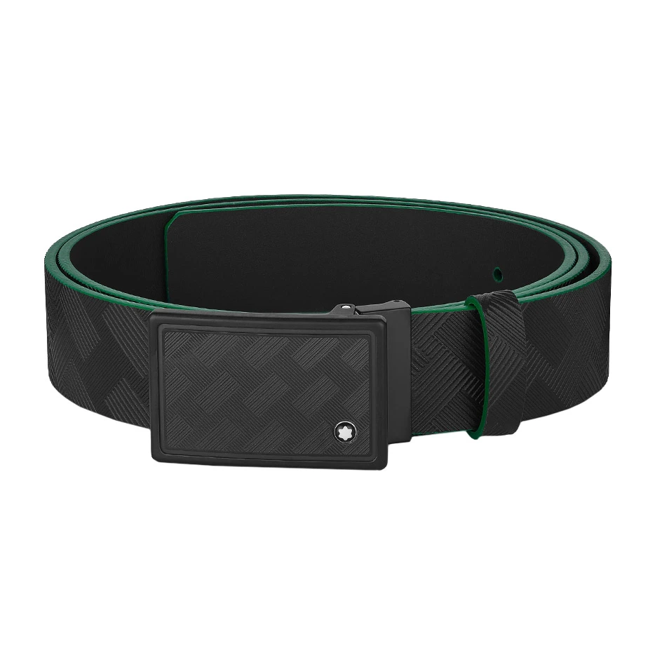 Black 35 mm Leather Belt