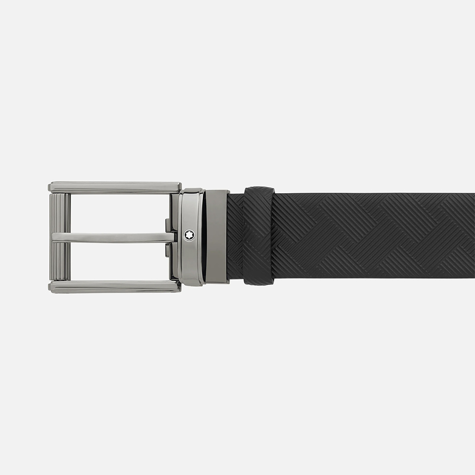 Black 35 mm Leather Belt
