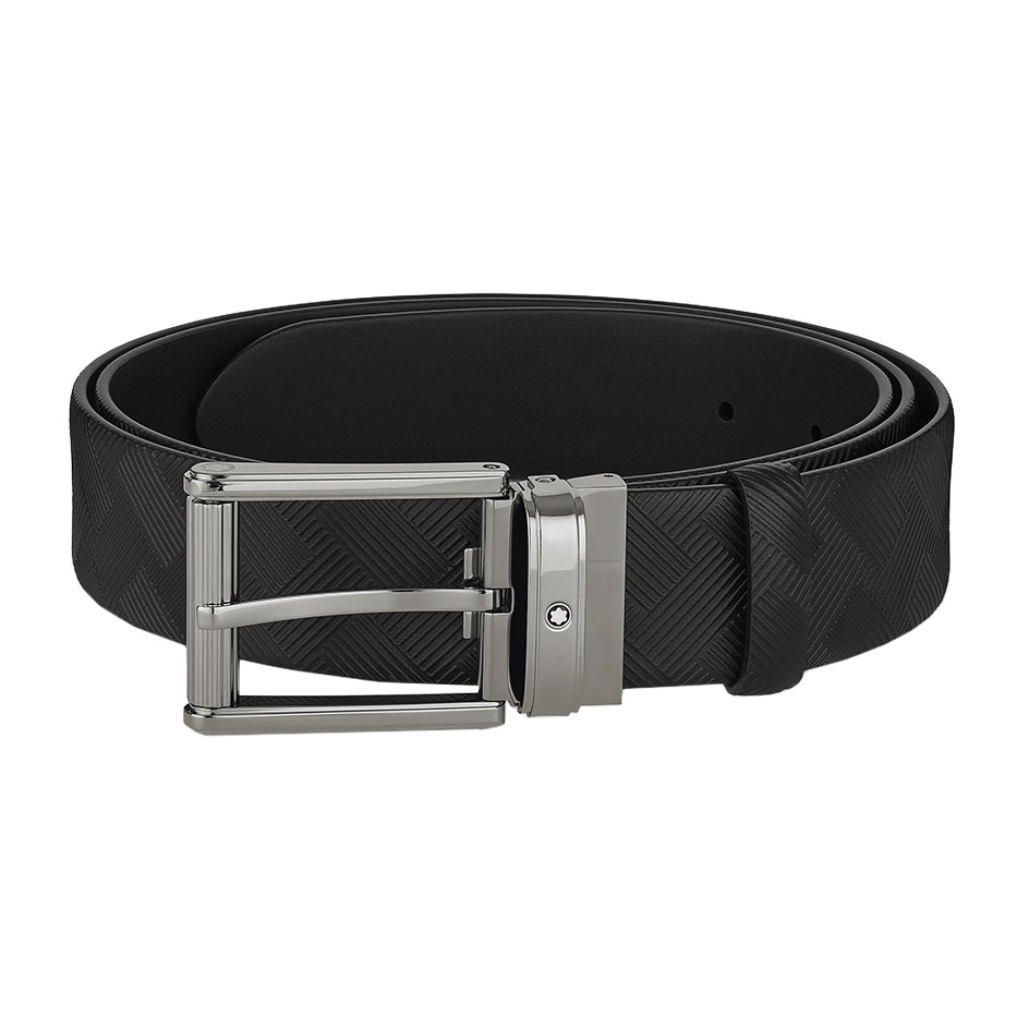 Black 35 mm Leather Belt