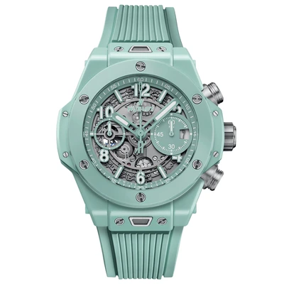 Hublot Big Bang Unico Mint Green Ceramic - Model No. 441.GS.5221.RX
