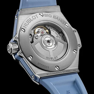 Hublot Big Bang One Click Steel Coal Blue Diamonds - Model No. 485.SX.717B.RX.1204