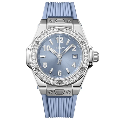 Hublot Big Bang One Click Steel Coal Blue Diamonds - Model No. 485.SX.717B.RX.1204
