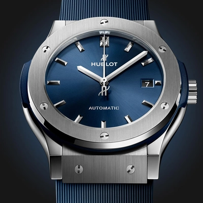Hublot Classic Fusion Titanium Blue - Model No. 511.NX.7170.RX