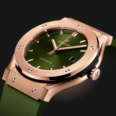 Hublot Classic Fusion King Gold Green - Model No. 511.OX.8980.RX