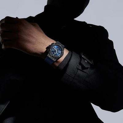 Hublot Classic Fusion Ceramic Blue Chronograph - Model No. 521.CM.7170.RX