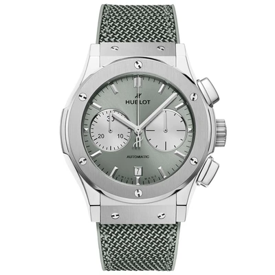 Hublot Classic Fusion Chronograph Titanium Sage Green - Model No. 521.NX.891G.NR