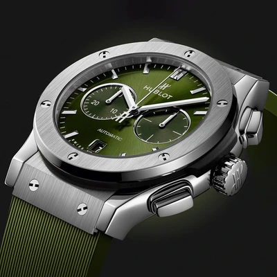 Hublot Classic Fusion Chronograph Titanium Green - Model No. 541.NX.8970.RX
