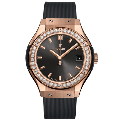 Hublot Classic Fusion Racing Grey King Gold Diamonds - Model No. 581.OX.7081.RX.1104