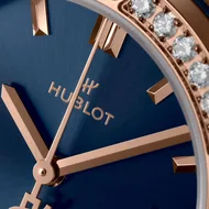 Hublot Classic Fusion King Gold Blue Diamonds  - Model No. 591.OX.7180.RX.1204