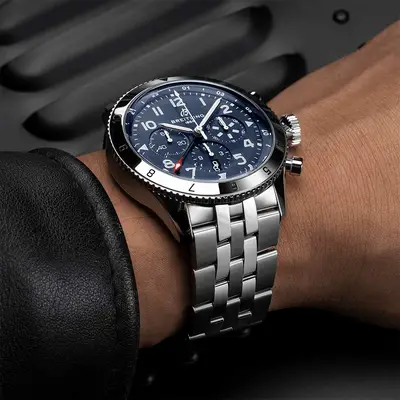 Breitling Super AVI B04 Chronograph GMT 46 Tribute to Vought F4U Corsair - Model No. AB04451A1C1A1