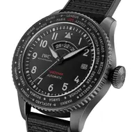 IWC Schaffhausen Pilot's Watch Timezoner Top Gun Ceratanium - Model No. IW395505
