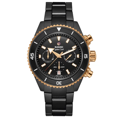 Rado Captain Cook High-Tech Ceramic Automatic Chronograph - Model No. R32190153