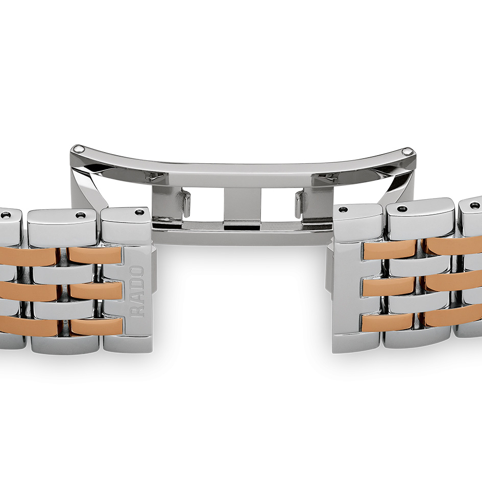 Mens Golden Rado Diastar Stainless Steel Watch Belt Strap 18mm A1 Rado   Watch belt Wrist watch Stainless steel watch