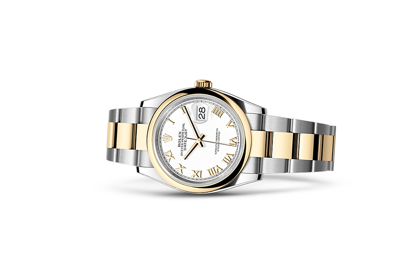 Rolex Datejust, Oyster, 36 mm, Oystersteel and yellow gold, M126203-0030
