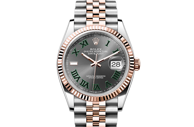 Rolex Datejust, Oyster, 36 mm, Oystersteel and Everose gold, M126231-0029
