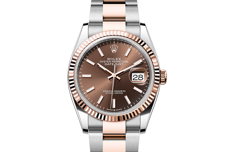 Rolex Datejust, Oyster, 36 mm, Oystersteel and Everose gold, M126231-0044