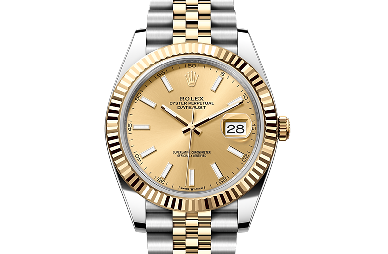Rolex Datejust, Oyster, 41 mm, Oystersteel and yellow gold, M126333-0010