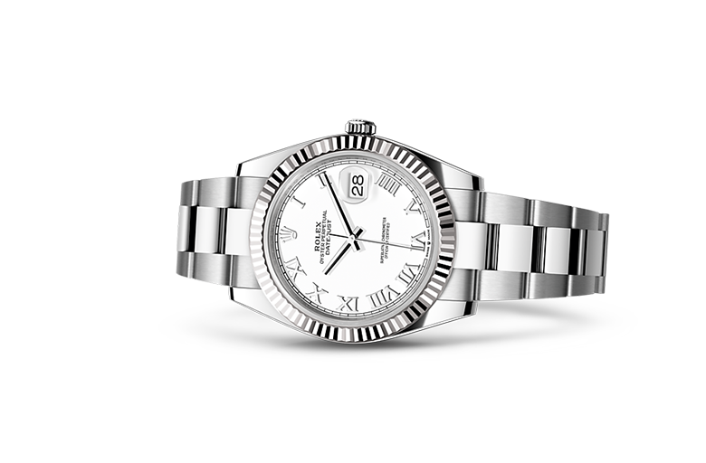 Rolex Datejust, Oyster, 41 mm, Oystersteel and white gold, M126334-0023