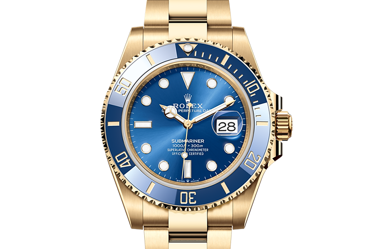 Rolex Submariner, Oyster, 41 mm, yellow gold, M126618LB-0002
