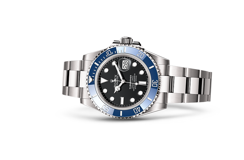 Rolex Submariner, Oyster, 41 mm, white gold, M126619LB-0003
