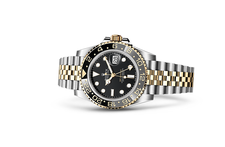 Rolex GMT-Master II, Oyster, 40 mm, Oystersteel and yellow gold, M126713GRNR-0001