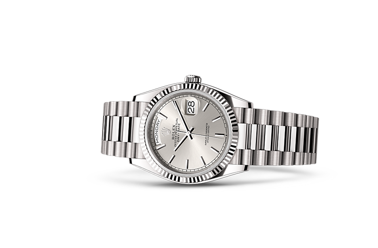 Rolex Day-Date, Oyster, 36 mm, white gold, M128239-0005