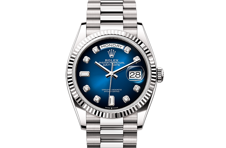 Rolex Day-Date, Oyster, 36 mm, white gold, M128239-0023