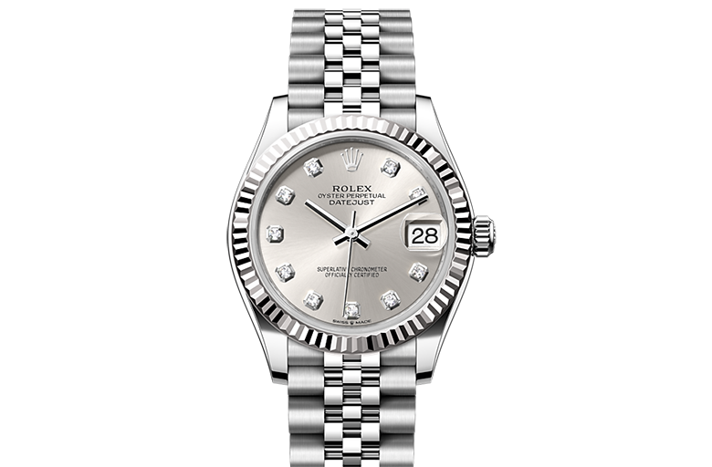 Rolex Datejust, Oyster, 31 mm, Oystersteel and white gold, M278274-0030