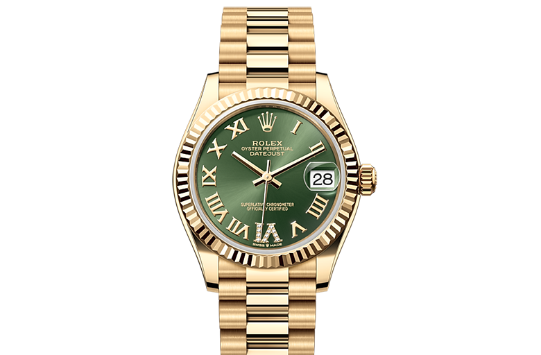 Rolex Datejust, Oyster, 31 mm, yellow gold, M278278-0030