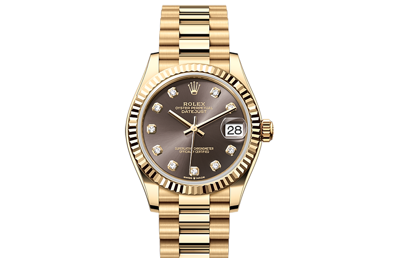 Rolex Datejust, Oyster, 31 mm, yellow gold, M278278-0036