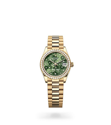 Rolex Datejust, Oyster, 31 mm, yellow gold and diamonds, M278288RBR-0038