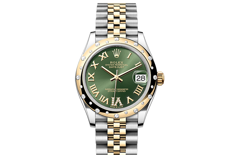 Rolex Datejust, Oyster, 31 mm, Oystersteel, yellow gold and diamonds, M278343RBR-0016