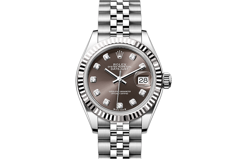 Rolex Lady-Datejust, Oyster, 28 mm, Oystersteel and white gold, M279174-0015