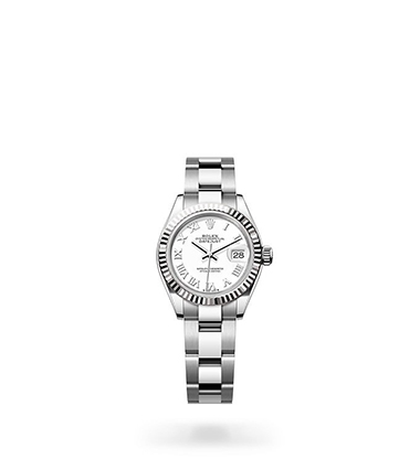 Rolex Lady-Datejust, Oyster, 28 mm, Oystersteel and white gold, M279174-0020