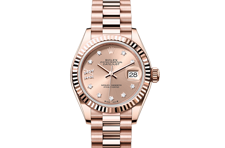 Rolex Lady-Datejust, Oyster, 28 mm, Everose gold, M279175-0029