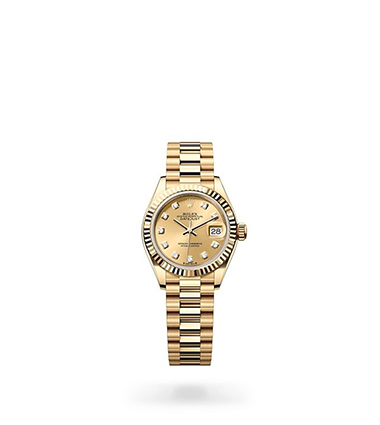 Rolex Lady-Datejust, Oyster, 28 mm, yellow gold, M279178-0017
