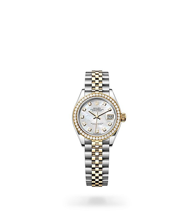Rolex Lady-Datejust, Oyster, 28 mm, Oystersteel, yellow gold and diamonds, M279383RBR-0019