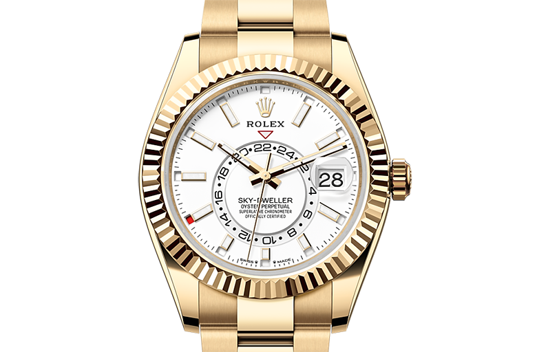 Rolex Sky-Dweller, Oyster, 42 mm, yellow gold, M336938-0003