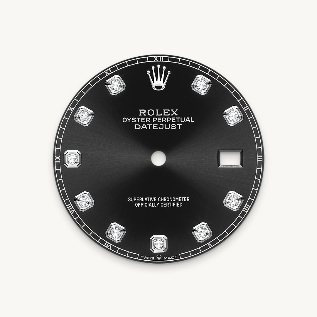 Bright black dial