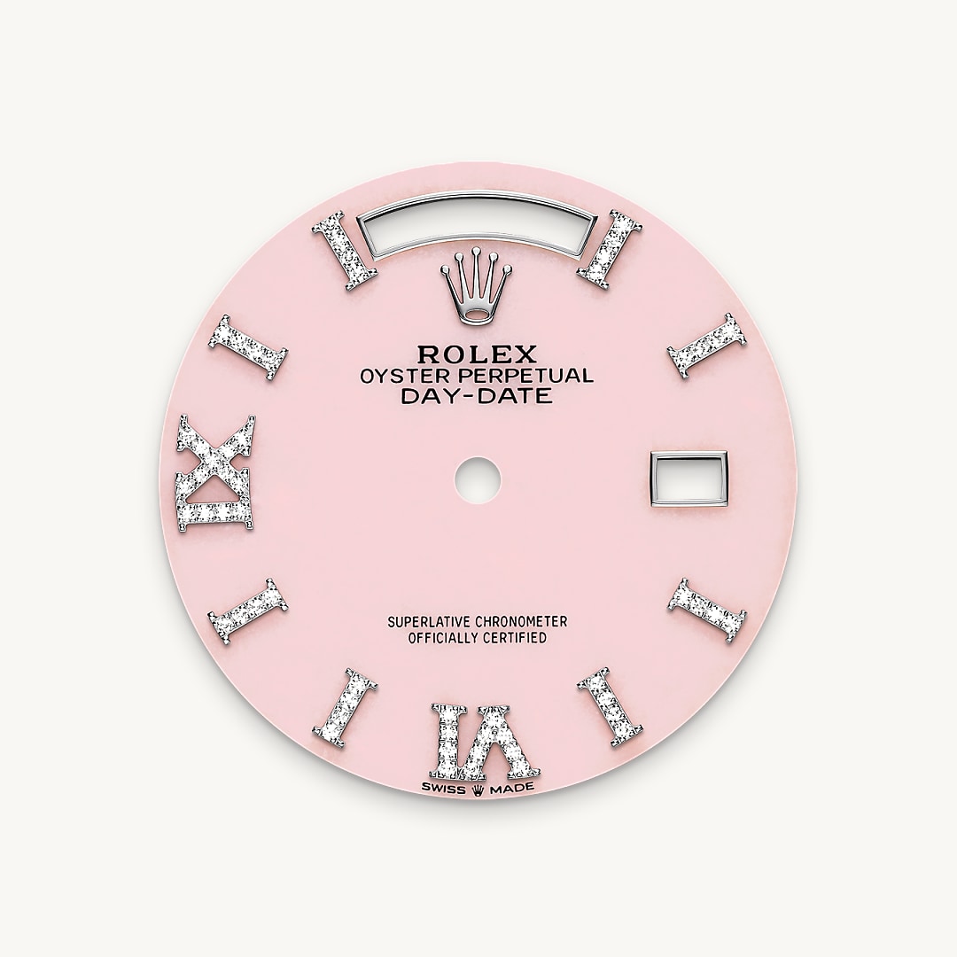 Pink opal dial